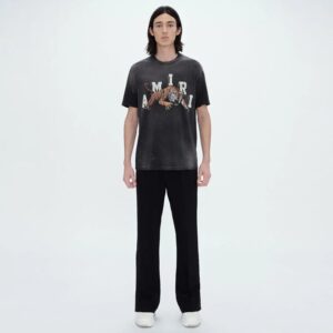 amiri tiger graphic t shirt black green