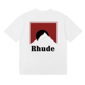 rhude sunset graphic tee multicolor