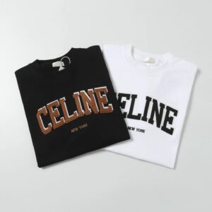 celine embroidered t shirt multicolor