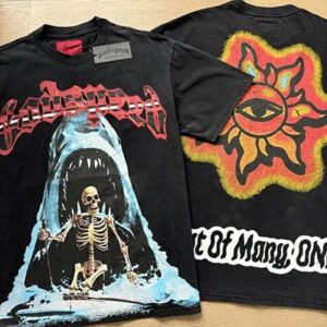 godspeed skull print tee black