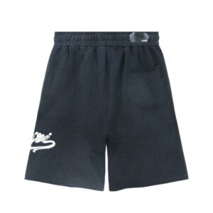 amiri embroidered shorts blue