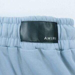 amiri embroidered shorts blue
