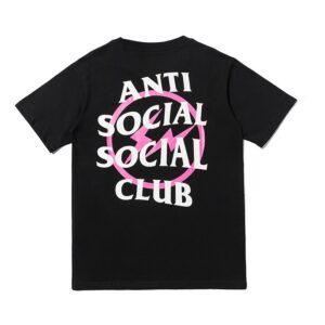 assc lightning print t shirt black