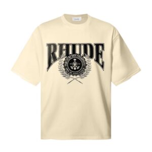 rhude graphic print t shirt multi