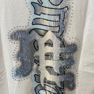 mixed emotion angel graphic tank white