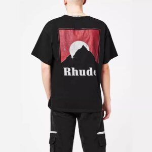 rhude sunset graphic tee multicolor