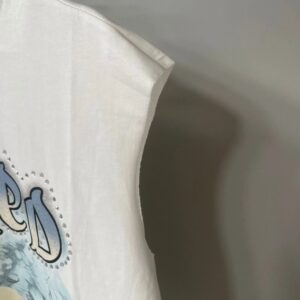 mixed emotion angel graphic tank white