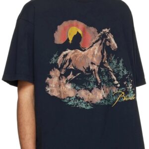 rhude sunset graphic tee multicolor