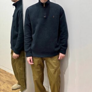 ralph lauren wool half zip sweater multicolor