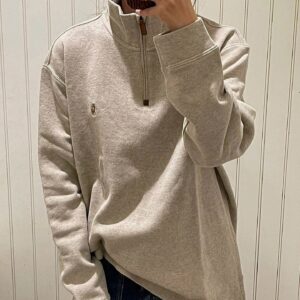 ralph lauren wool half zip sweater multicolor