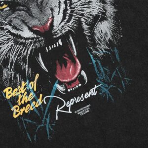 represent tiger graphic washed tee multi