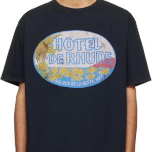 rhude sunset graphic tee multicolor