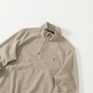 ralph lauren wool half zip sweater multicolor