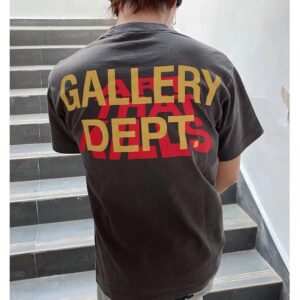 gallery dept black washed tee multicolor
