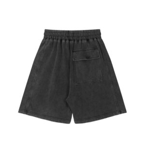 represent elastic denim shorts black