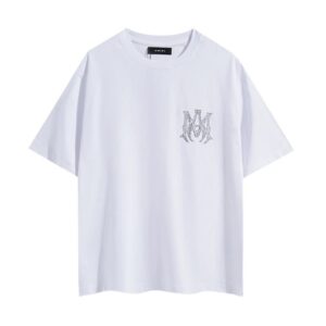 amiri rhinestone logo t shirt black