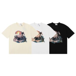rhude sunset graphic tee multicolor