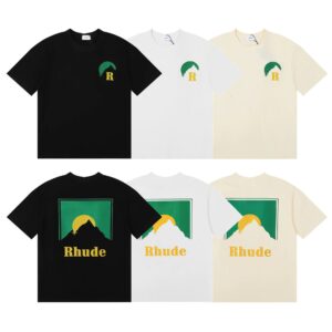 rhude sunset graphic tee multicolor