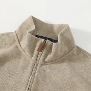 ralph lauren wool half zip sweater multicolor