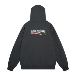 balenciaga wave embroidery hoodie multi color