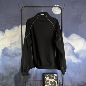 balenciaga embroidered logo tracksuit black