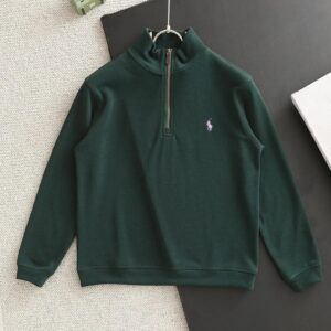 ralph lauren half zip knit sweater multicolor