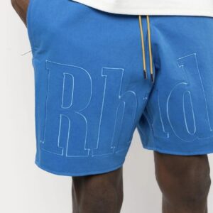 rhode embroidered drawstring shorts multicolor