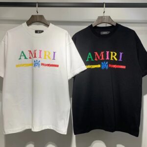 amiri cosmic letter t shirt multicolor
