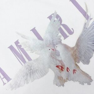 amiri crane printed t shirt multicolor