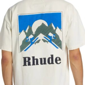 rhude sunset mountain tee multicolor