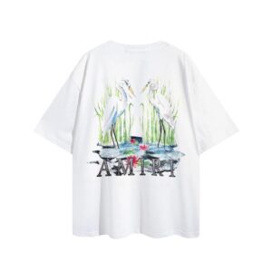 amiri crane printed t shirt multicolor