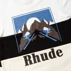 rhude sunset mountain tee multicolor
