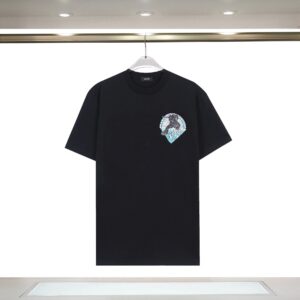 amiri black leopard t shirt multi