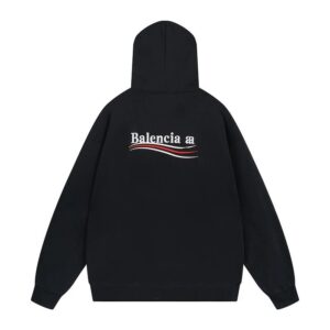 balenciaga wave embroidery hoodie multi color