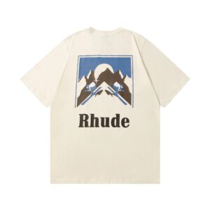 rhude sunset mountain tee multicolor