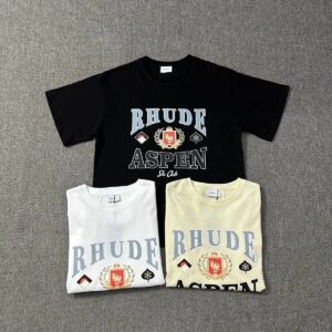 rhude t shirt artistic black