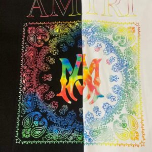 amiri cosmic letter t shirt multicolor