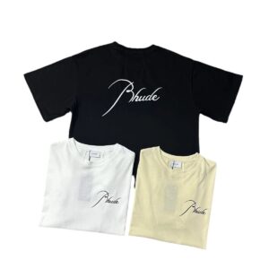 rhude t shirt artistic black