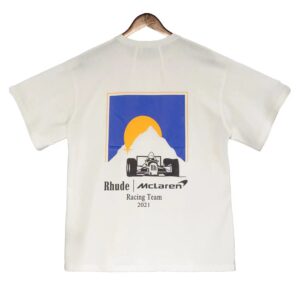 rhude mclaren sunset print tee multicolor