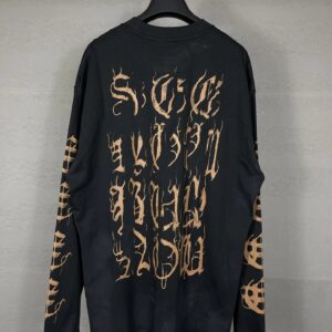 balenciaga washed effect long sleeve tee multicolor