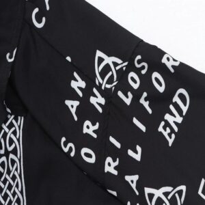 amiri sun & moon motif shirt black