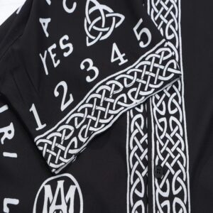 amiri sun & moon motif shirt black