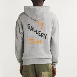 gallery dept boxing graphic hoodie gray/black