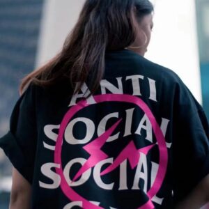 assc lightning print t shirt black