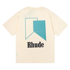 rhude colorblock graphic tee multicolor