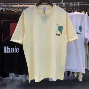 rhude colorblock graphic tee multicolor