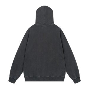 balenciaga vintage logo hoodie black