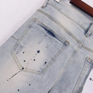 purple brand washed slim jeans multi color