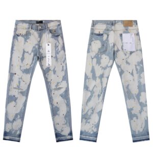 purple brand washed slim jeans multi color