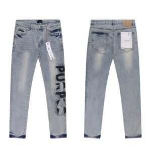 purple brand washed slim jeans multi color